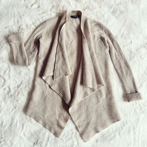 THICK CASHMERE Saks Fifth Avenue Drape-Front Cardigan S